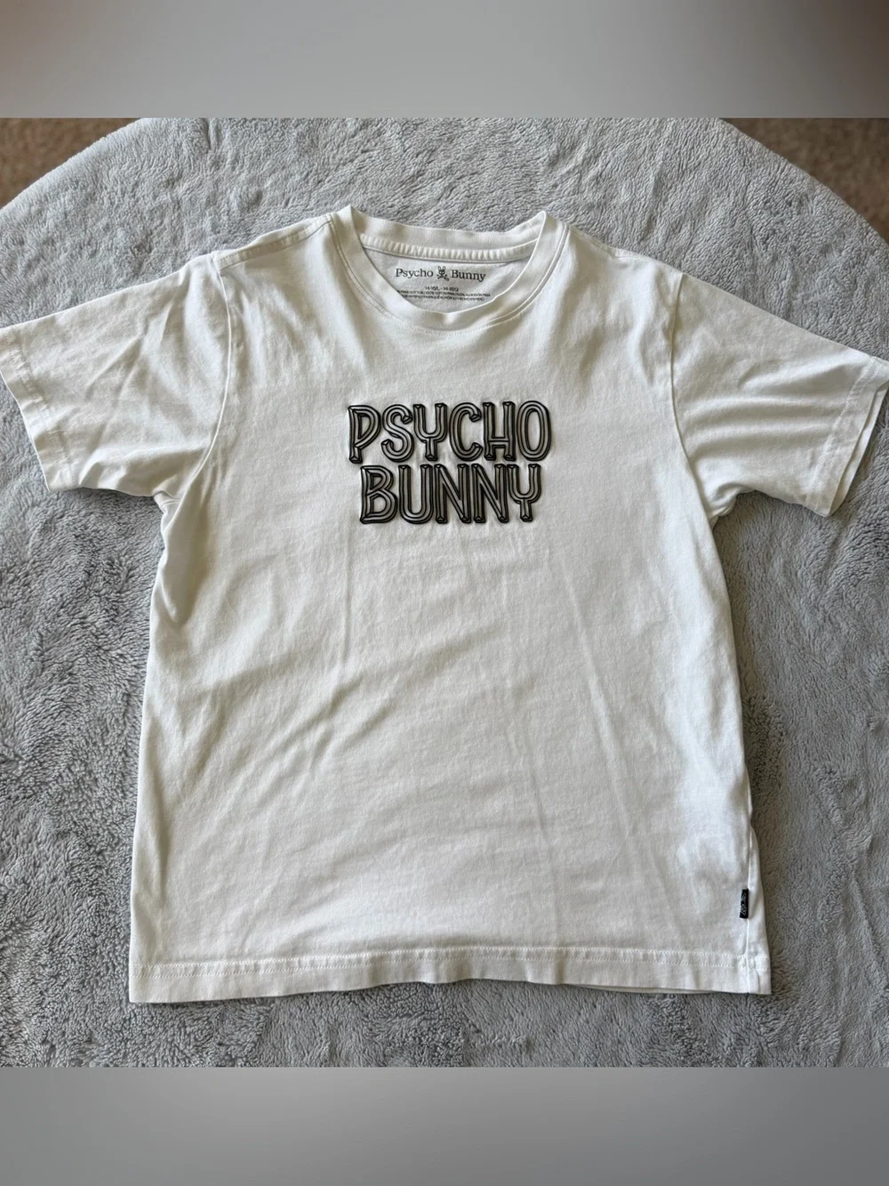 Psycho Bunny White Tee- Kids